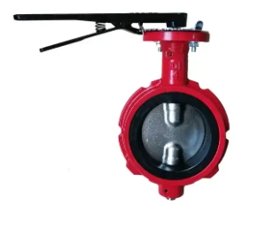 4'' ANSI 150 Notch Body Medan Minyak Wafer Butterfly Valve