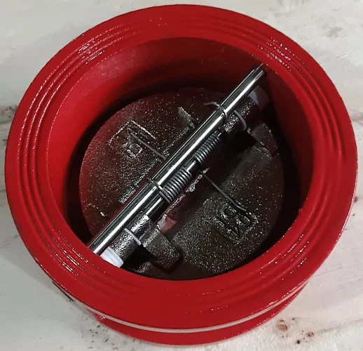 Rama-rama Pn16 CF8m Air Dual Flap Flapper Type Wafer Check Valve